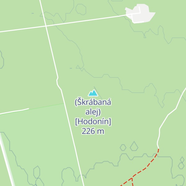 Map of (Škrábaná alej) [Hodonín]
