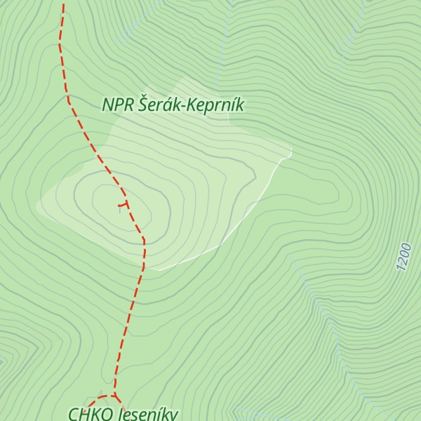 Map of Keprník