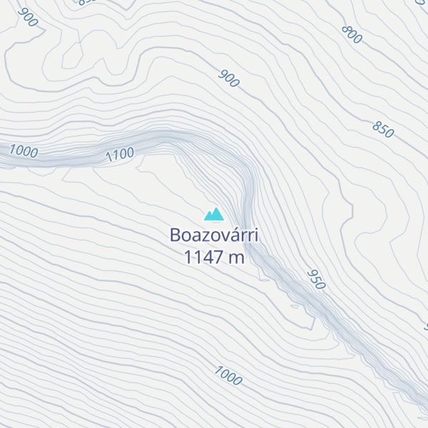 Map of Boazovárri