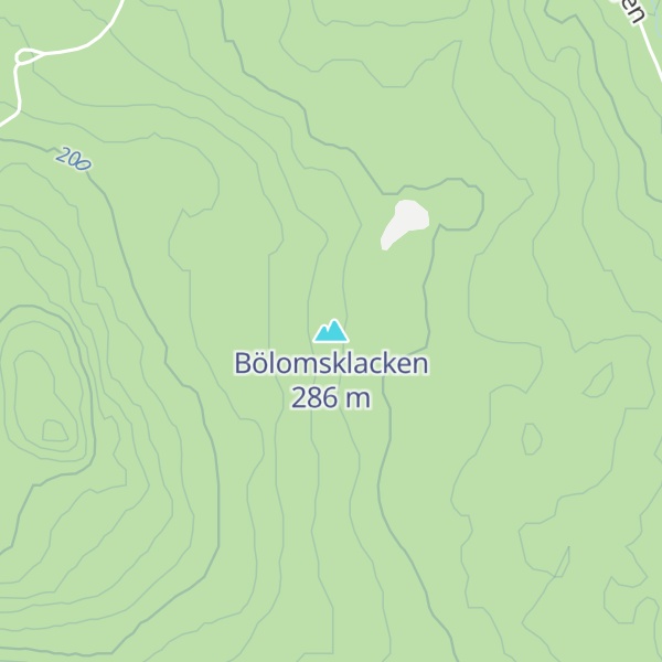 Map of Bölomsklacken