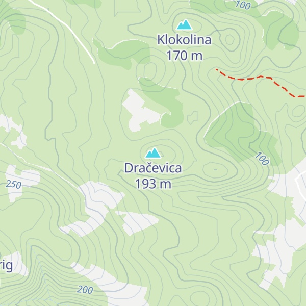 Map of Dračevica