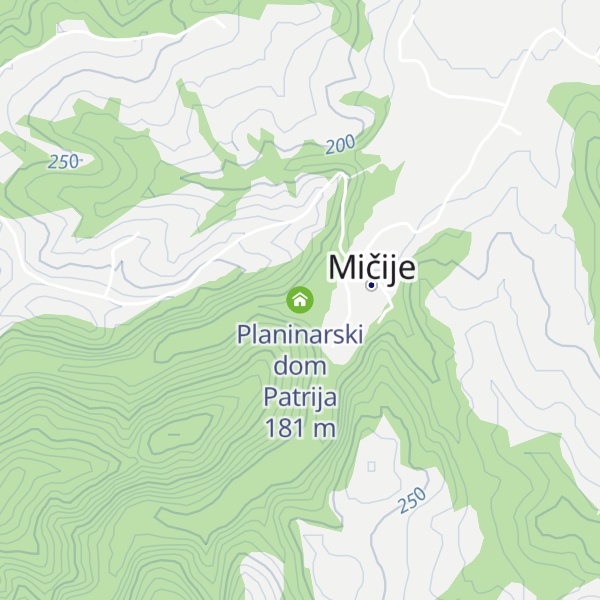 Map of Planinarski dom Patrija