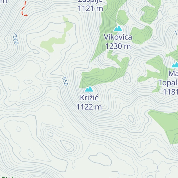 Map of Križić