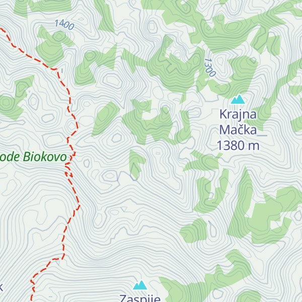 Map of Velika Mačka