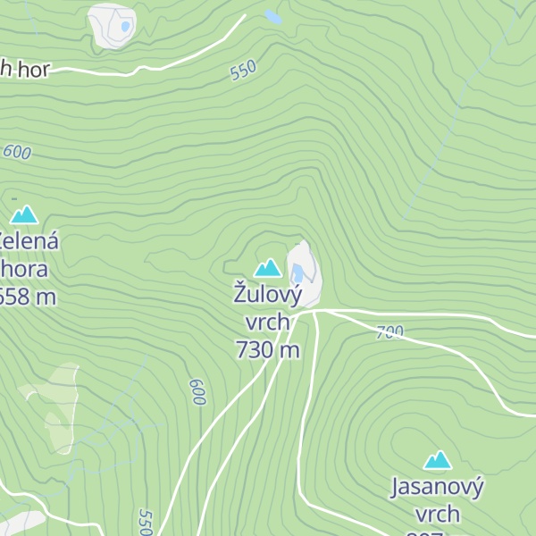 Map of Žulový vrch