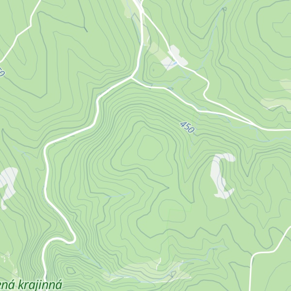Map of Hrubý okopanec