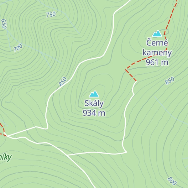 Map of Skály