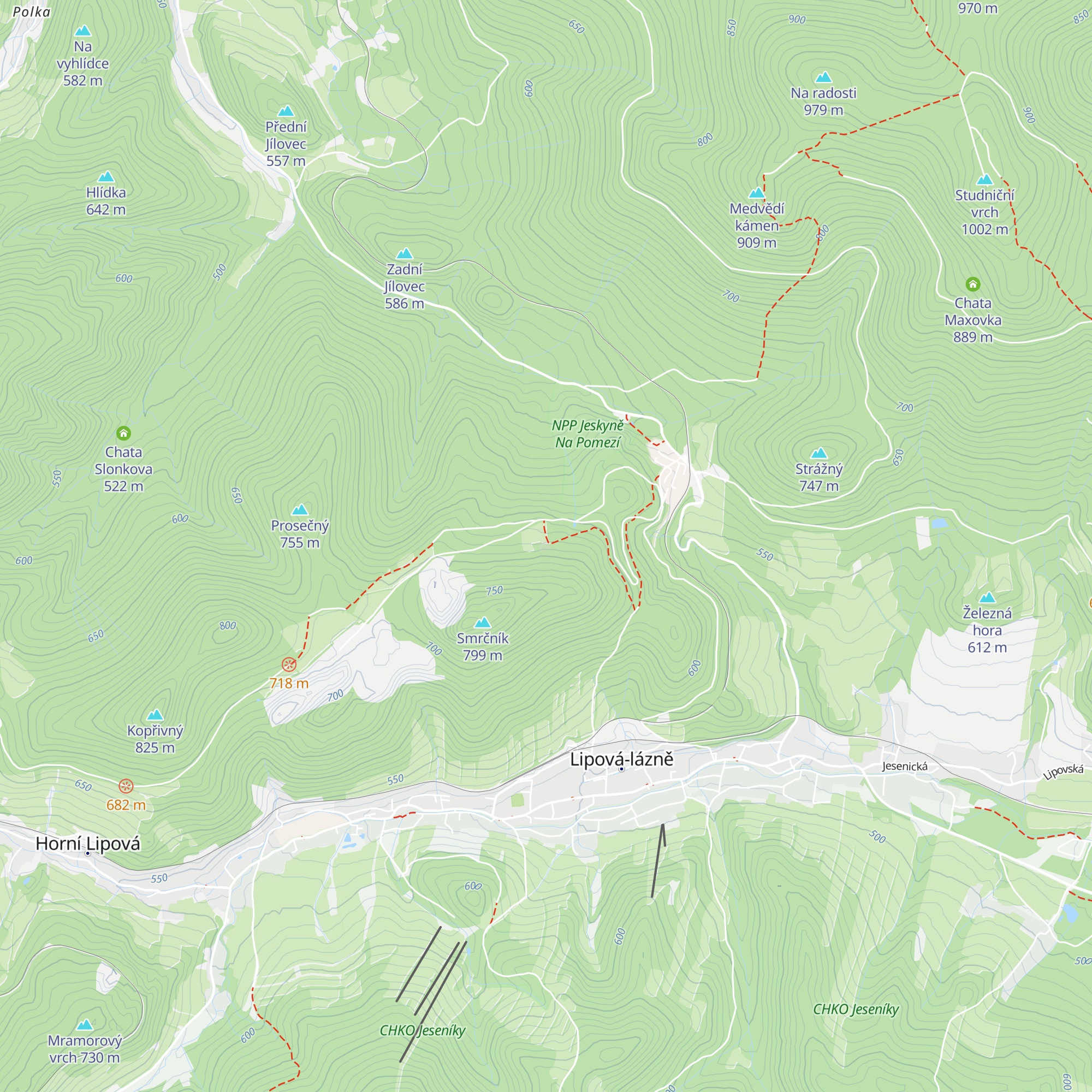 Chata Smrčník map