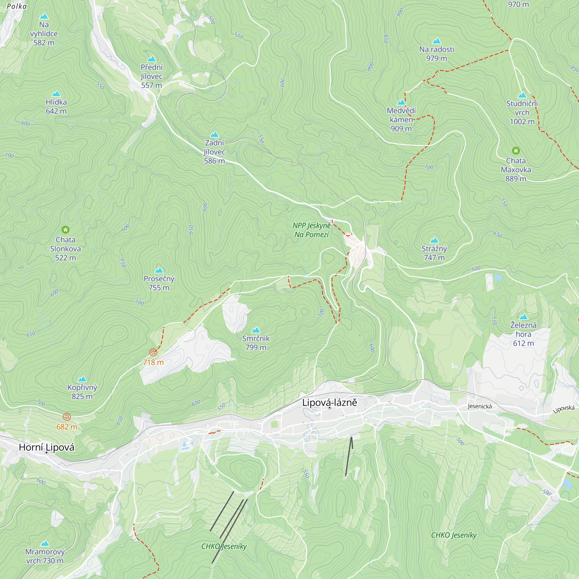 Chata Smrčník map