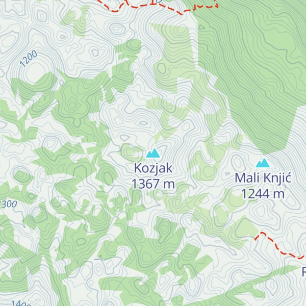 Map of Kozjak
