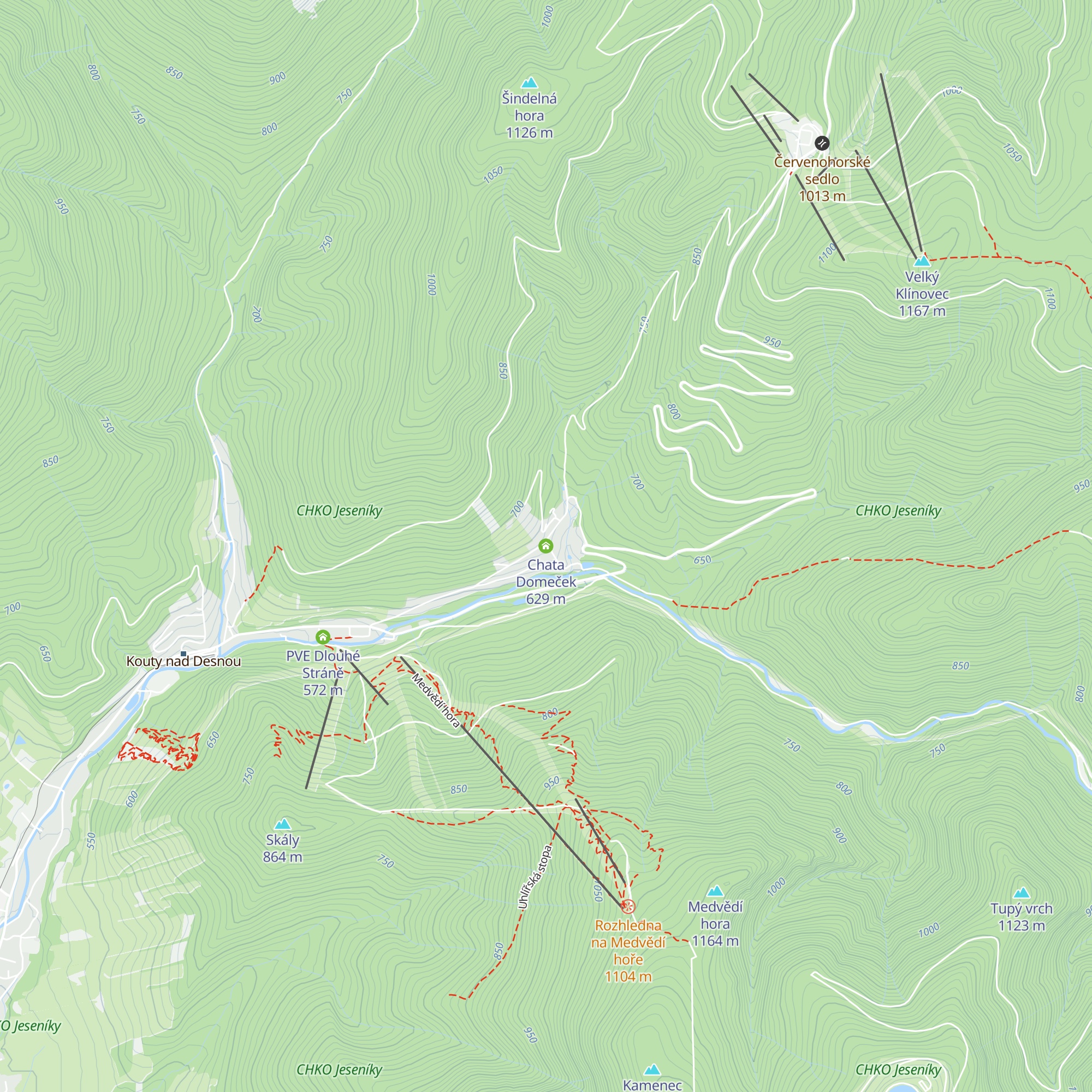 Chata Domeček map