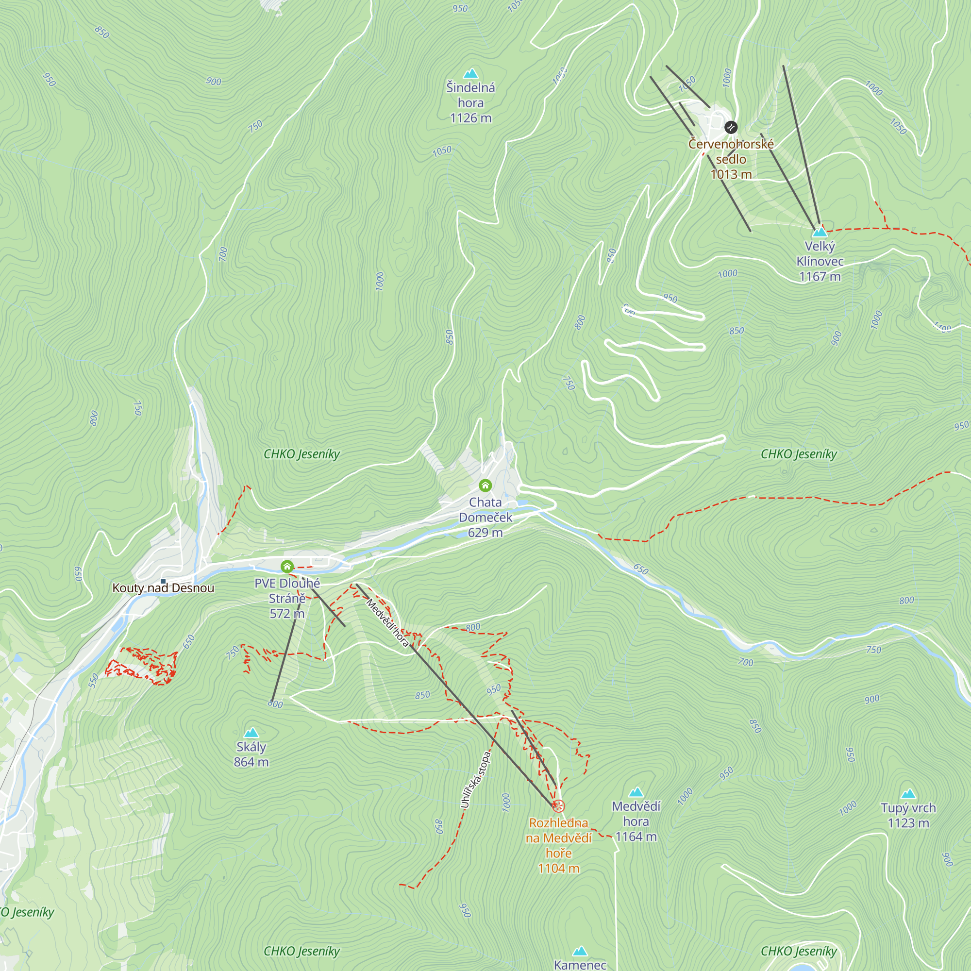 Chata Domeček map
