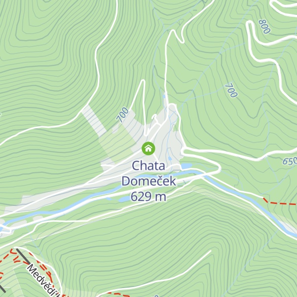 Map of Chata Domeček
