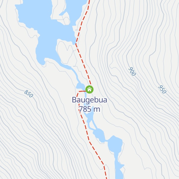 Map of Baugebua