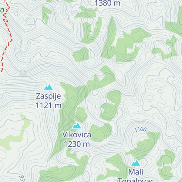 Map of Mala Mačka
