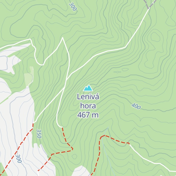 Map of Lenivá hora