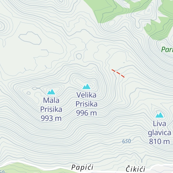 Map of Velika Prisika