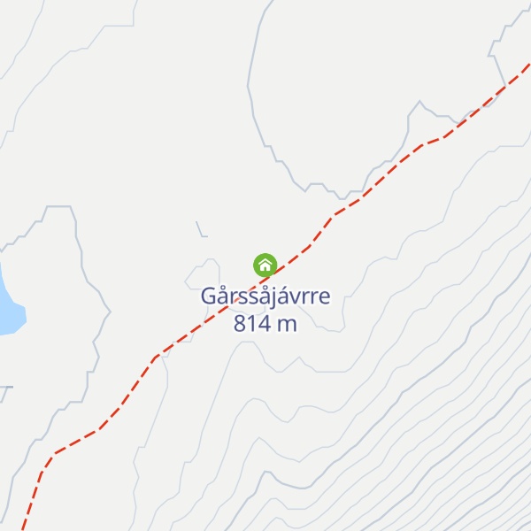 Map of Gårssåjávrre
