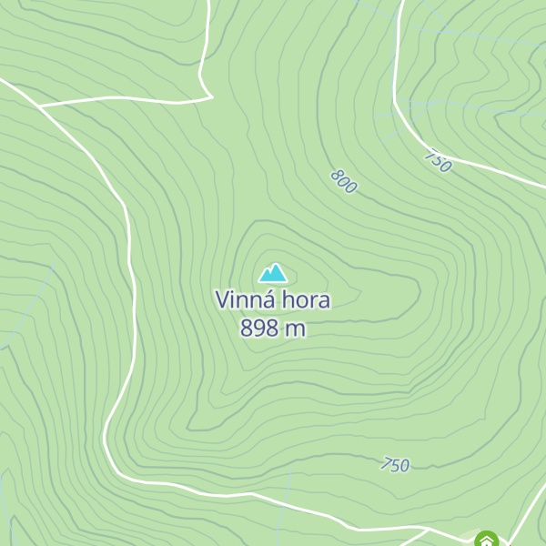 Map of Vinná hora
