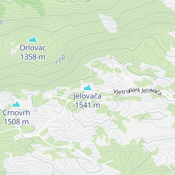 Map of Jelovača
