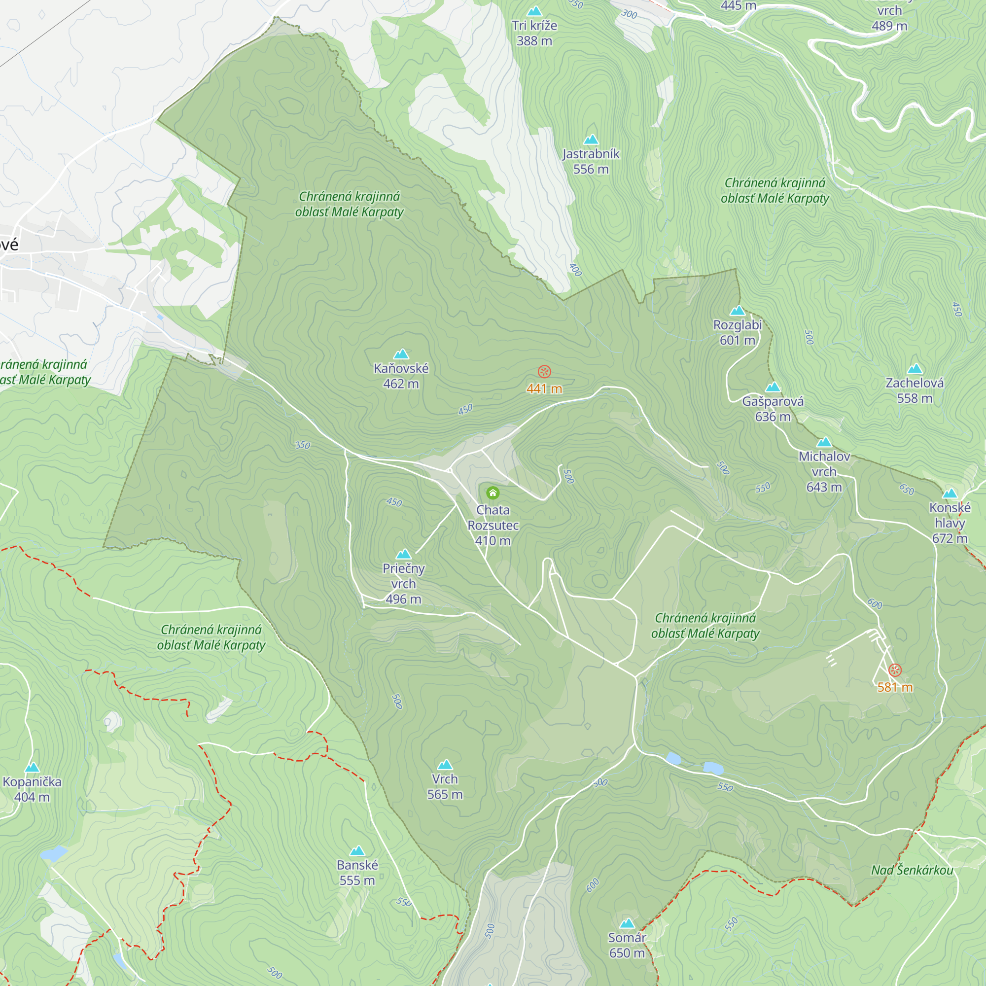 Chata Rozsutec map
