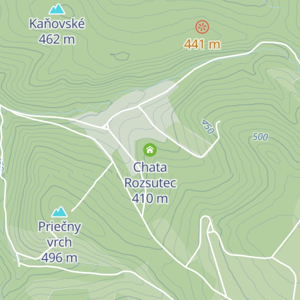 Map of Chata Rozsutec