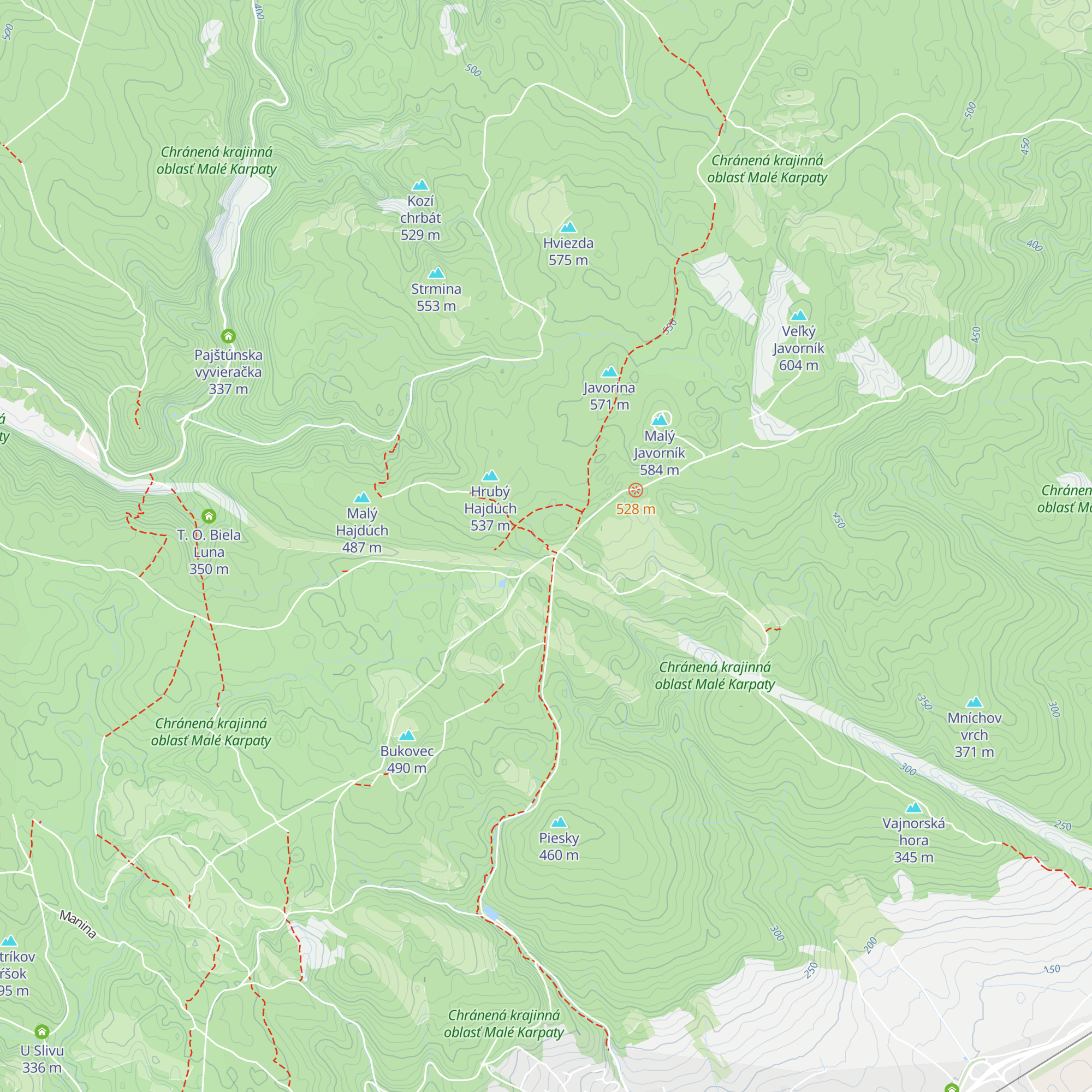 Horská chata Klinec map