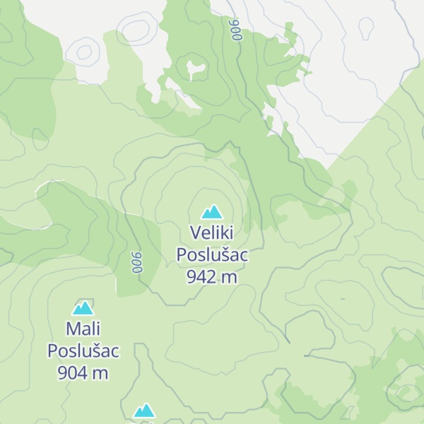 Map of Veliki Poslušac