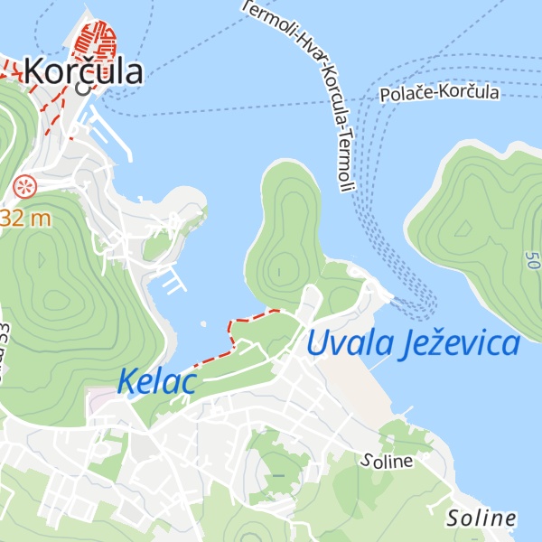 Map of Carevića glava