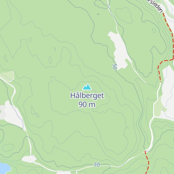 Map of Hålberget