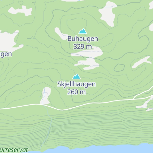 Map of Skjellhaugen