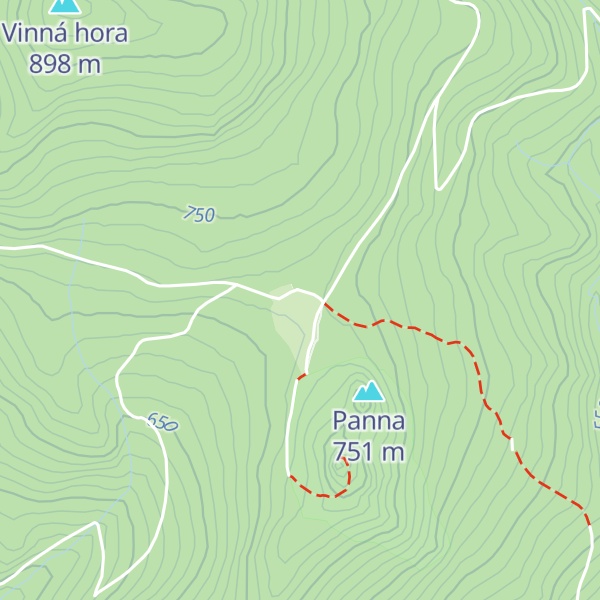Map of Horská chata Rabštejn