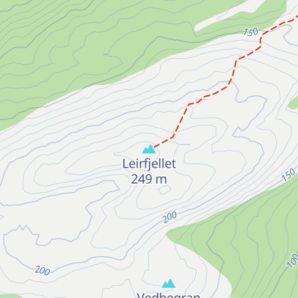 Map of Leirfjellet