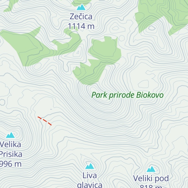 Map of Ljutež