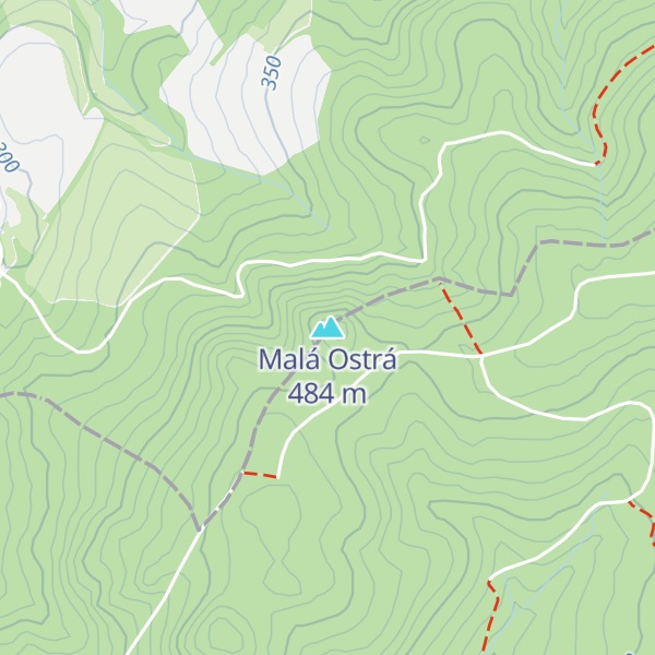 Map of Malá Ostrá