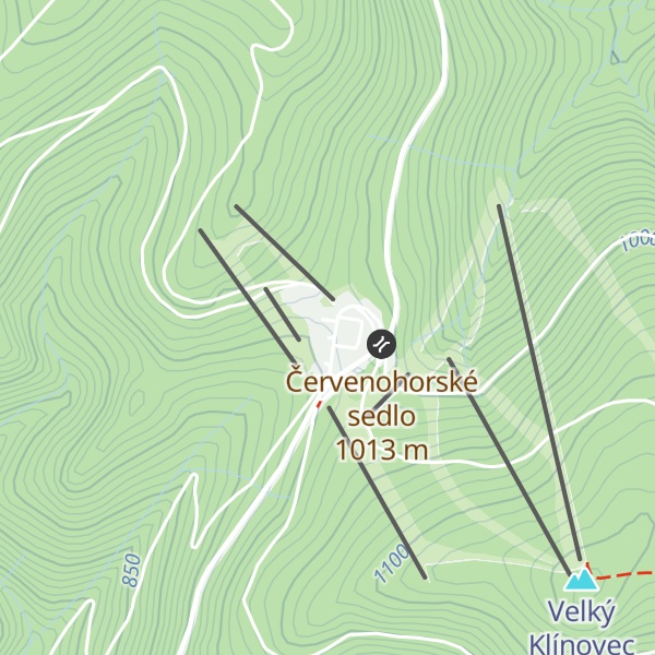 Map of Chata Červenohorské sedlo