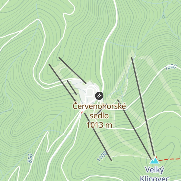 Map of Hotel Červenohorské Sedlo