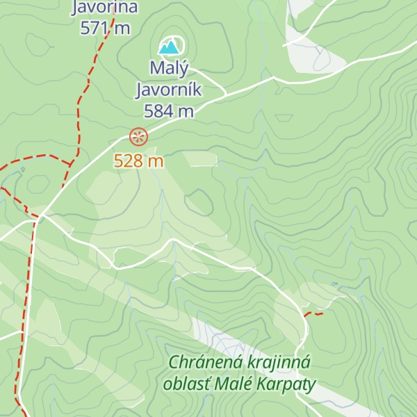 Map of Jelení vrch