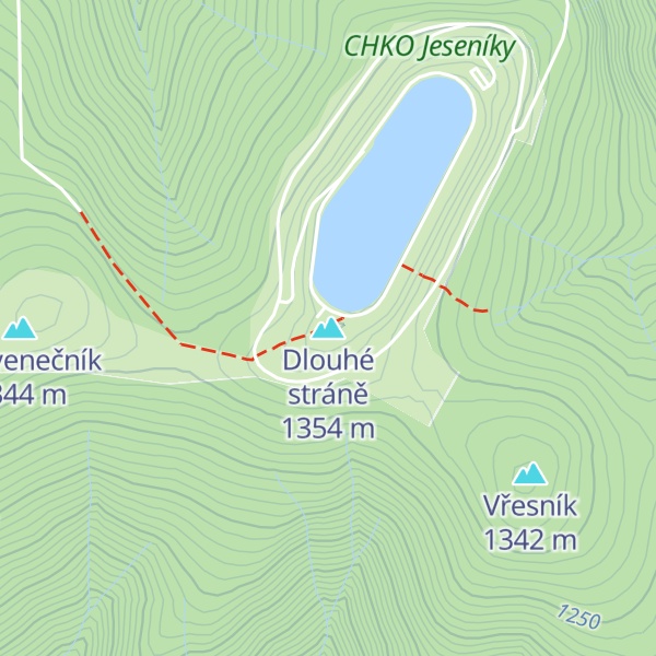 Map of Dlouhé stráně