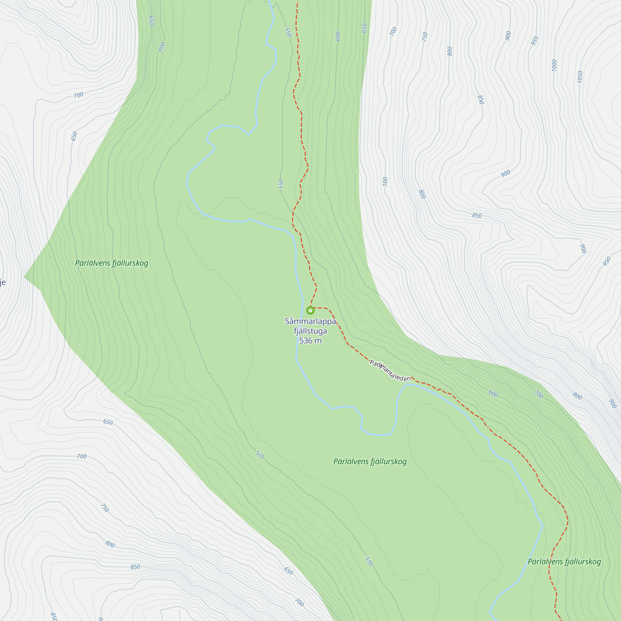 Såmmarlappa fjällstuga map
