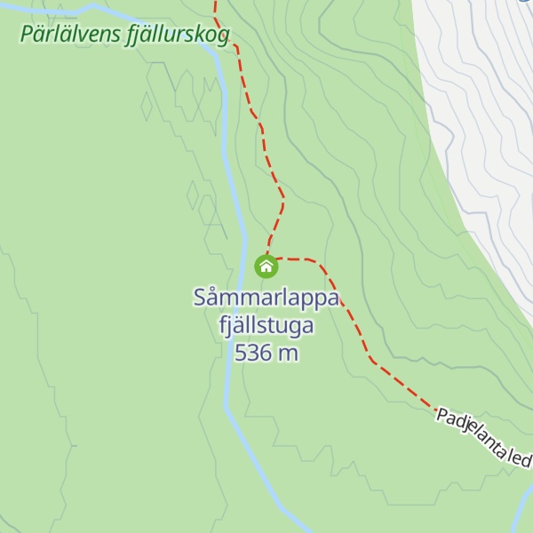 Map of Såmmarlappa fjällstuga