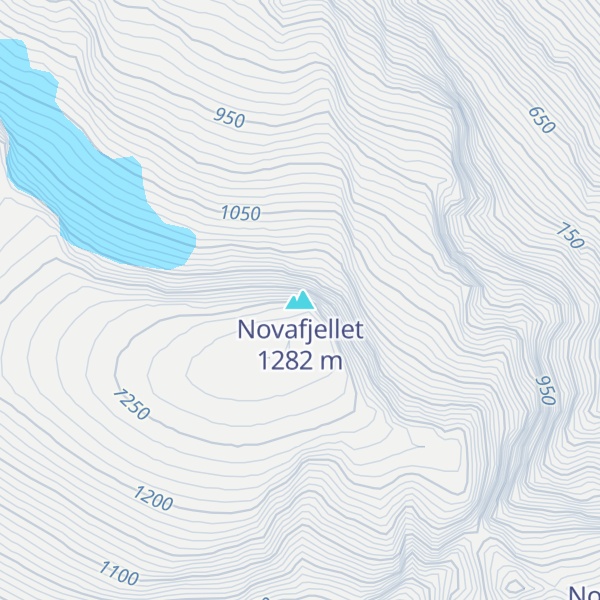 Map of Novafjellet