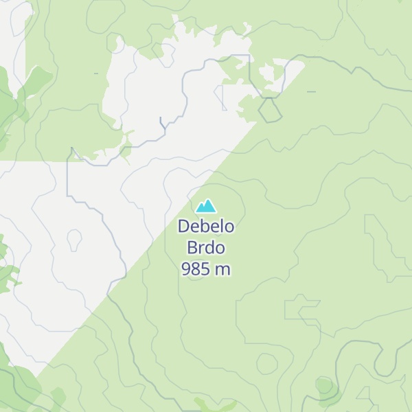 Map of Debelo Brdo