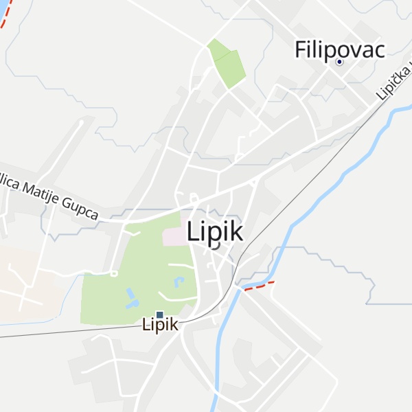 Map of Turistička zajednica Grada Lipika