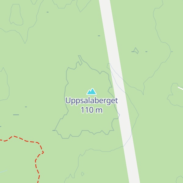 Map of Uppsalaberget