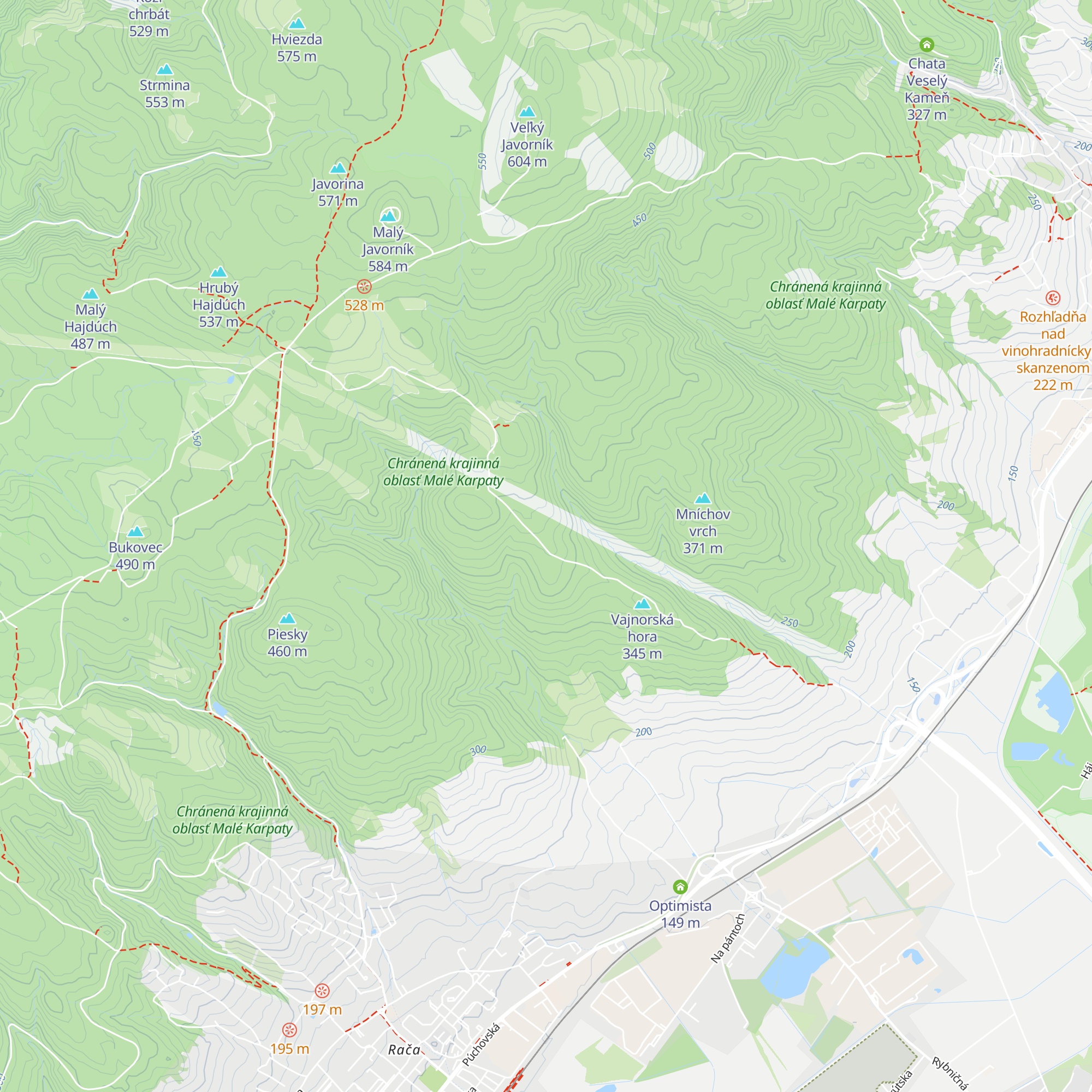 Mahrová búda map