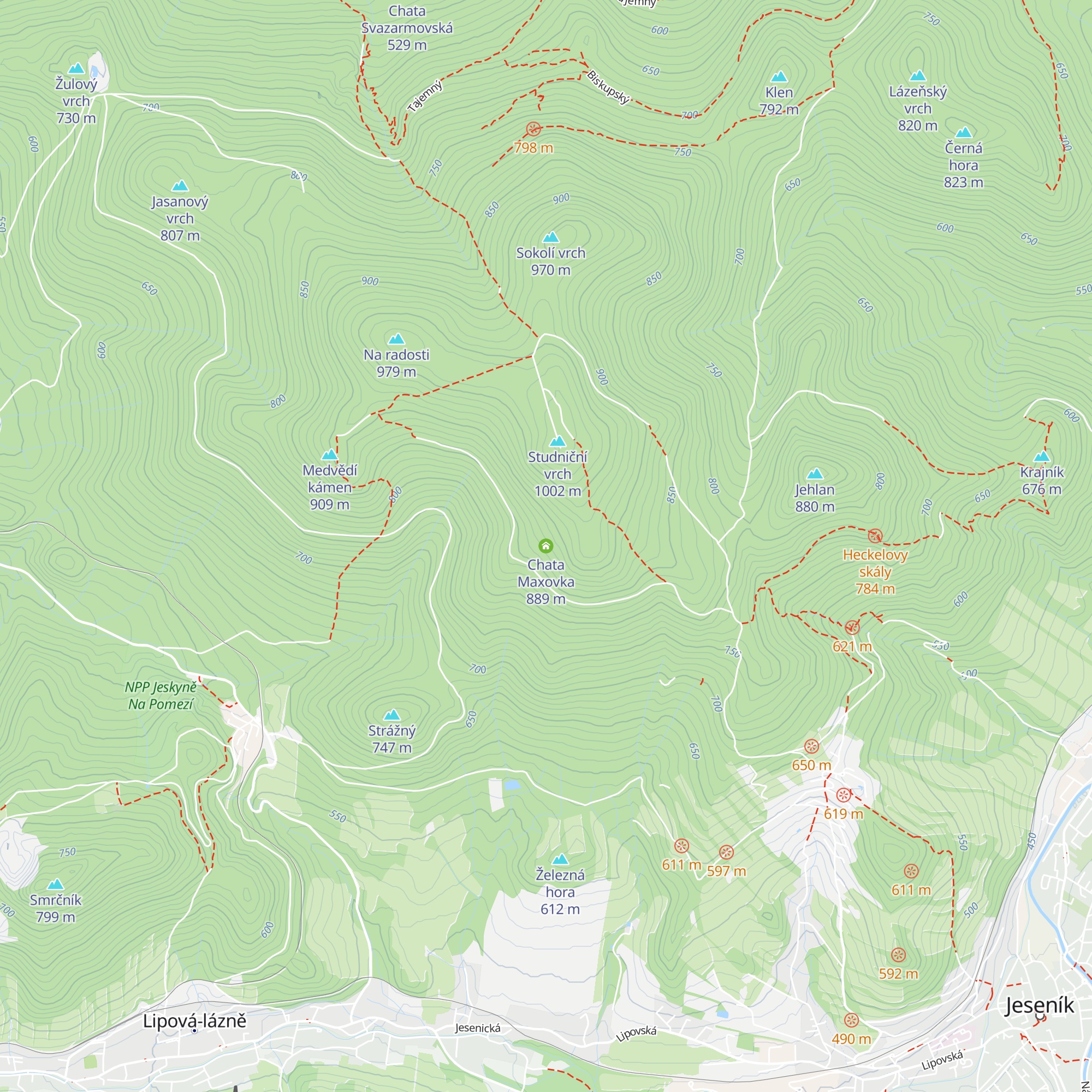 Chata Maxovka map