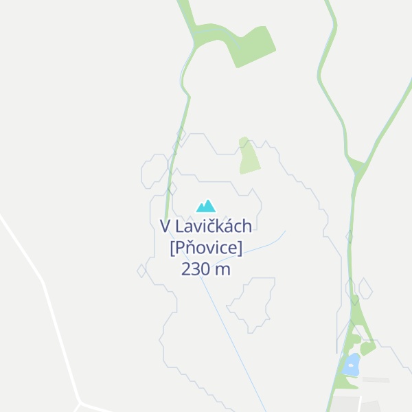 Map of V Lavičkách [Pňovice]