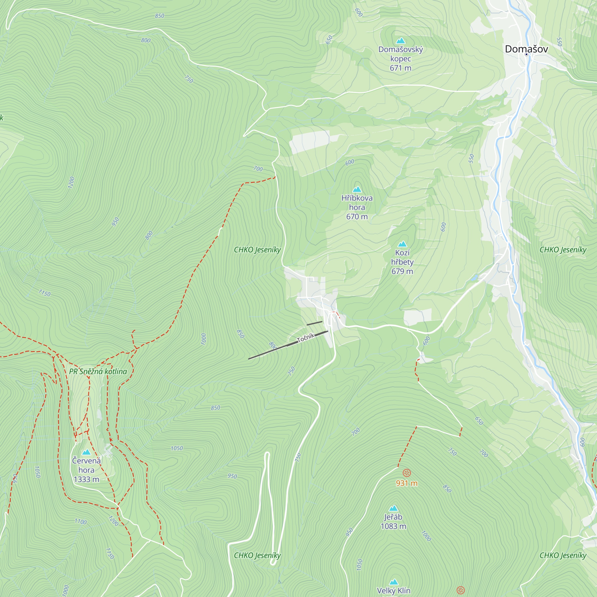 Chata Esty map