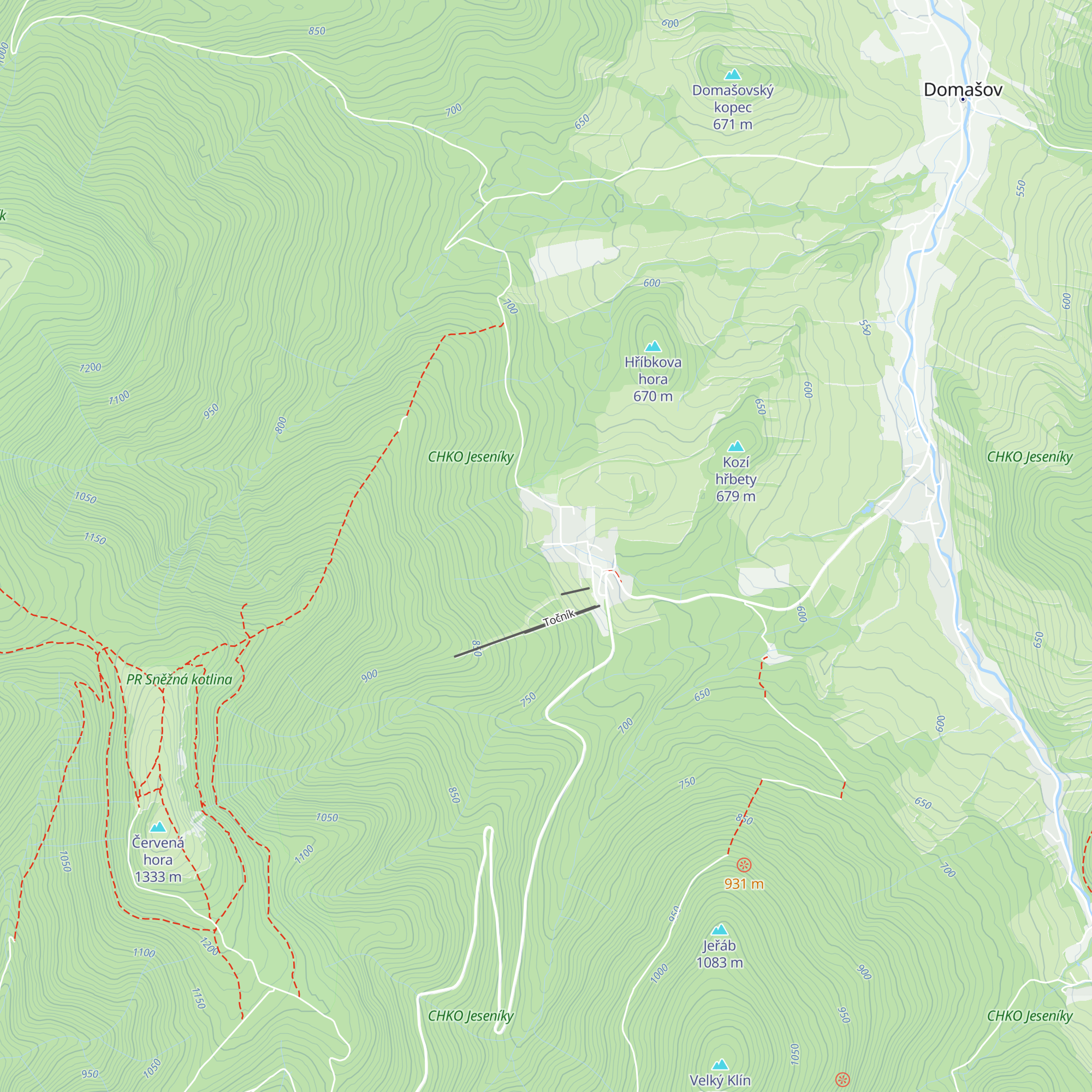 Chata Esty map
